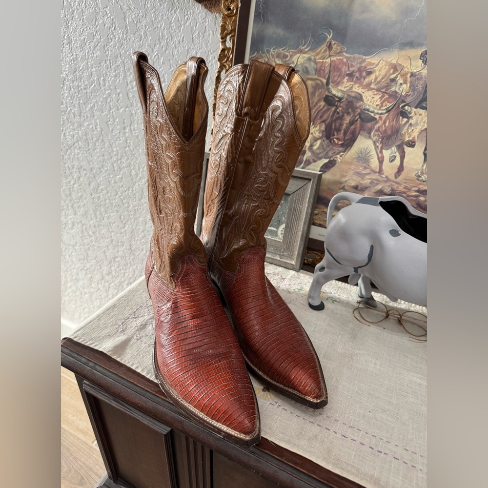 Vintage Justin Lizard Boots